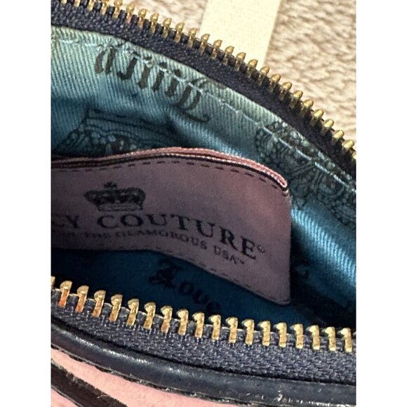 Juicy Couture Vintage Velour Pink Crossbody Bag Mini Y2K Purse - Picture 8 of 16